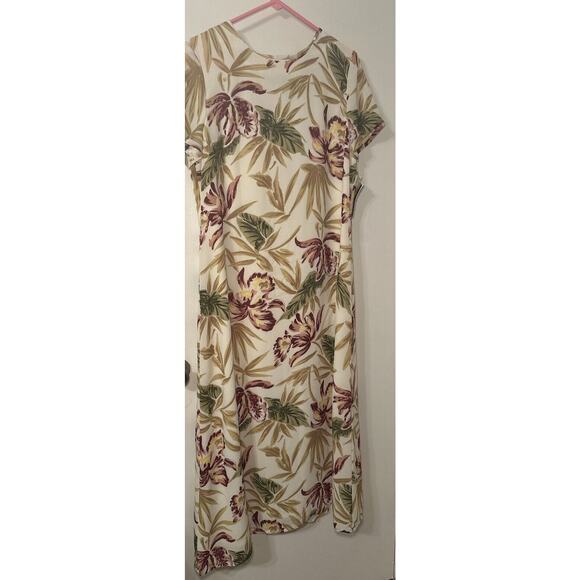 Jennifer Moore Floral Short Sleeve Maxi Dress Size 12 - Picture 1 of 4